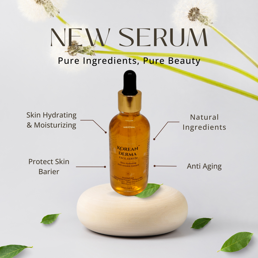 Face Serum Skin Hydrating Anti-Wrinkle Essence - Korean Derma - Image 2