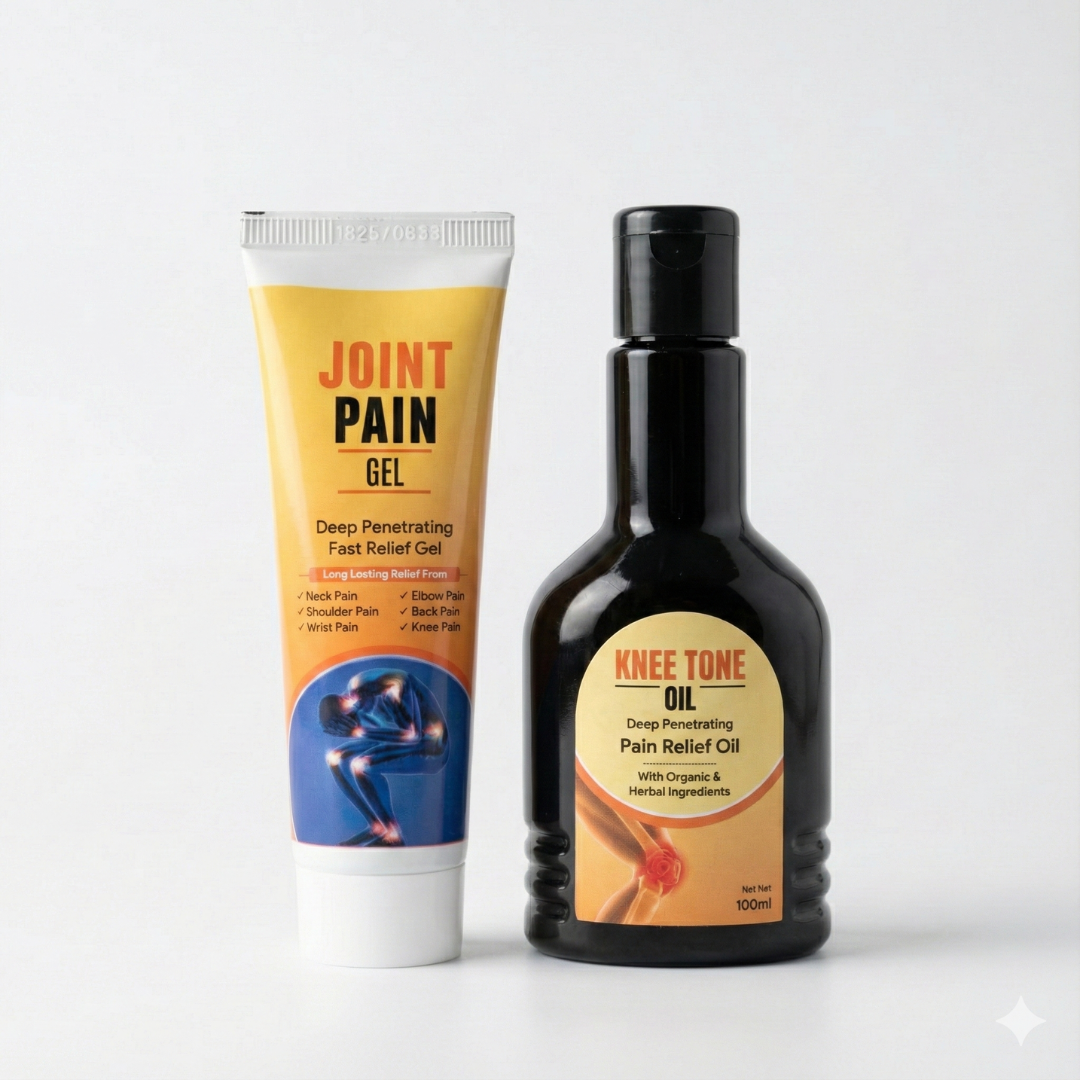 Joint Relief Combo – Joint Pain Gel + Knee Tone Oil - Image 2