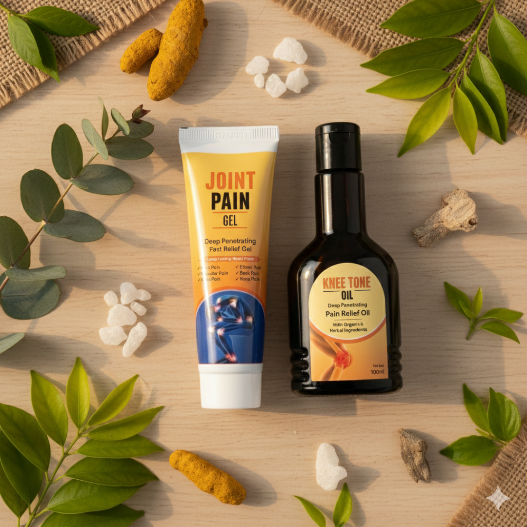Joint Relief Combo – Joint Pain Gel + Knee Tone Oil - Image 3