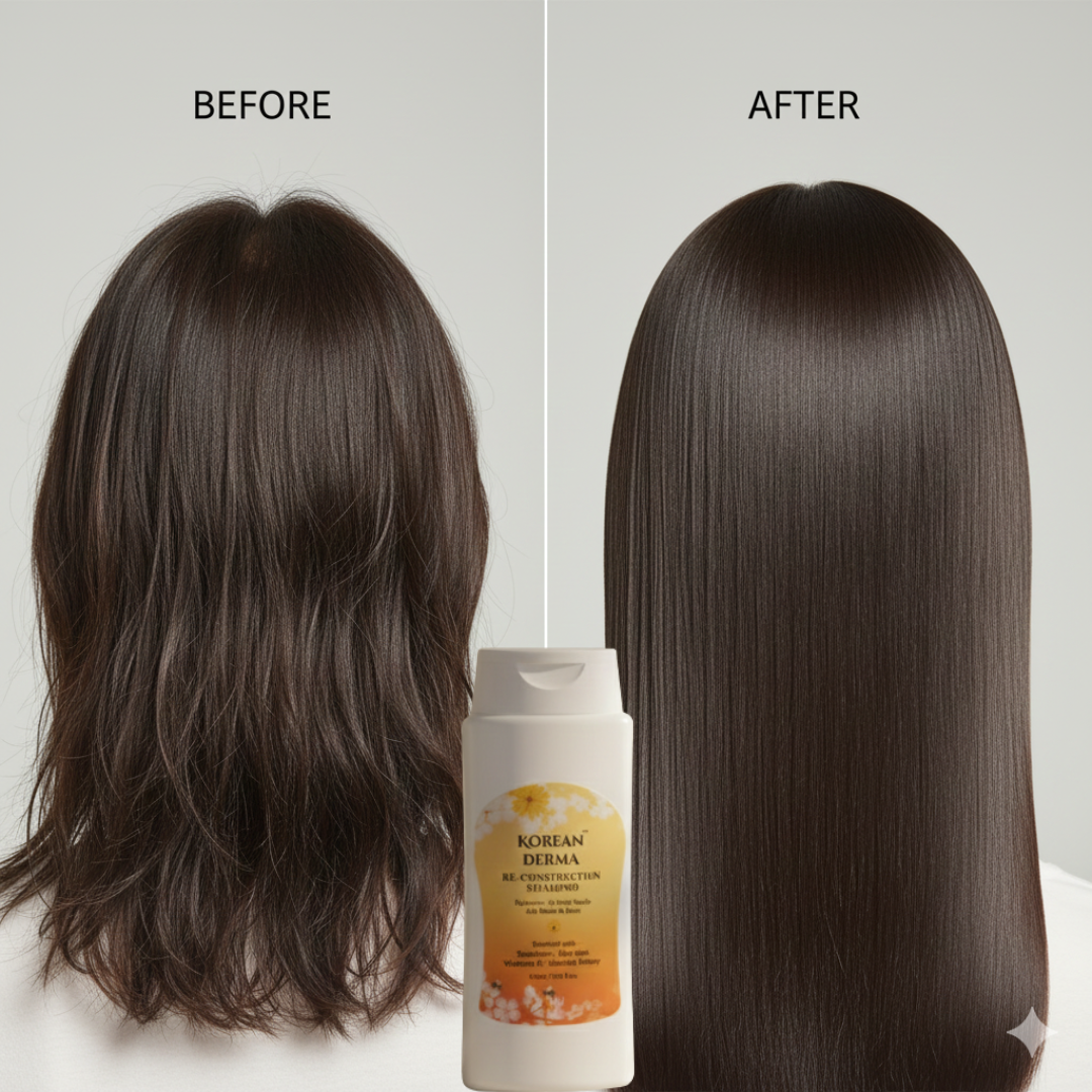 Re- Construction Shampoo ( Hydrates -No Itchy Scalp-Add Shine to Hair )-Korean Derma - Image 6