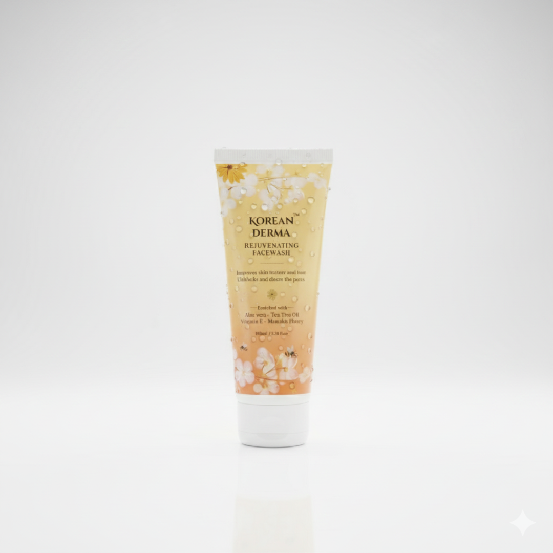 Rejuvenating Face Wash - Improves Skin Texture and Tone Unblocks and Cleans the Pores- Korean Derma - Image 3