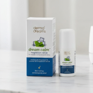 Dream Calm Magnesium Roll-On – Fast Relief for Muscle Cramps & Sound Sleep